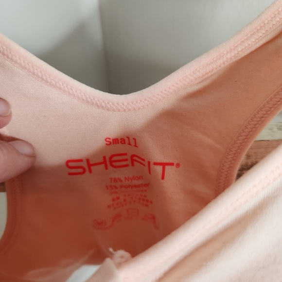 SHEFIT bra NWT womens size small PINK Lounge seamless sports bra - Picture 3 of 5